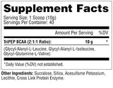 Cuillère-dose TRIPEP Metabolic Nutrition mélange BCAA raisin rapidement.