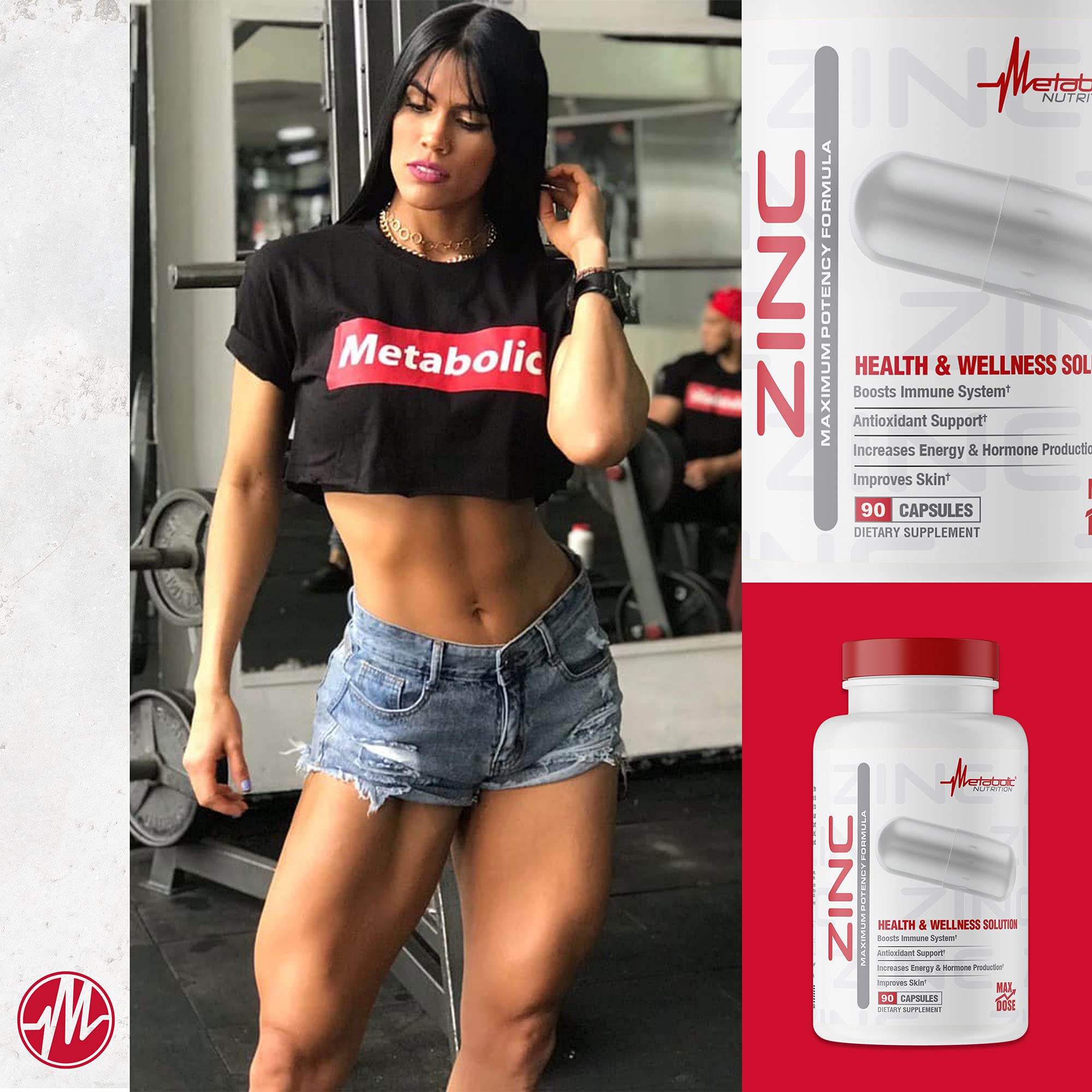 Metabolic Nutrition Zinc, complément antioxydant pour les défenses naturelles