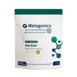 Metagenics Axis Endo: bouteille-poudre-mangue prête à être ajoutée à votre routine journalière.