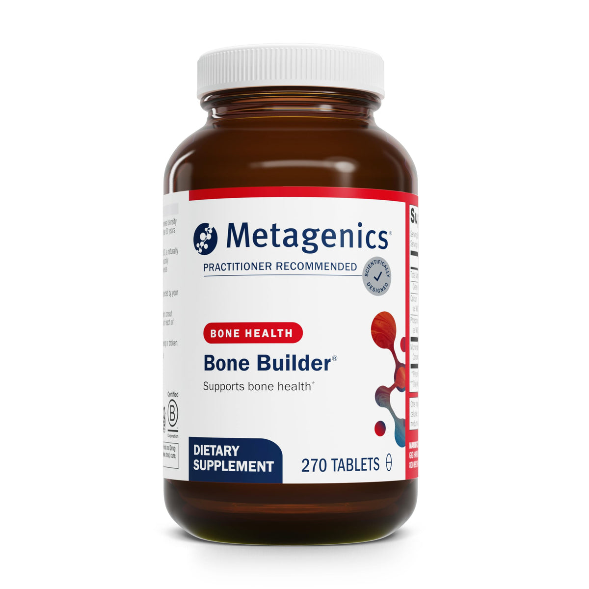 Metagenics Bone Builder Classic – bouteille: soutien potentiel de la densité osseuse et de la fonction nerveuse