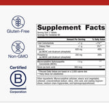 Metagenics Bone Builder étiquette et emballage clairs facilitant le dosage.