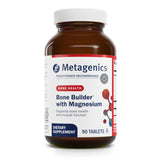 Flacon Metagenics Bone Builder avec magnésium, soutien potentiel pour la santé osseuse.