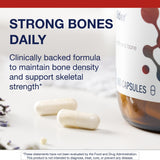 Metagenics Bone Builder Plus — bouteille facile à prendre dans une routine quotidienne.