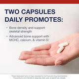 Vue graphique du dosage quotidien de Bone Builder Plus