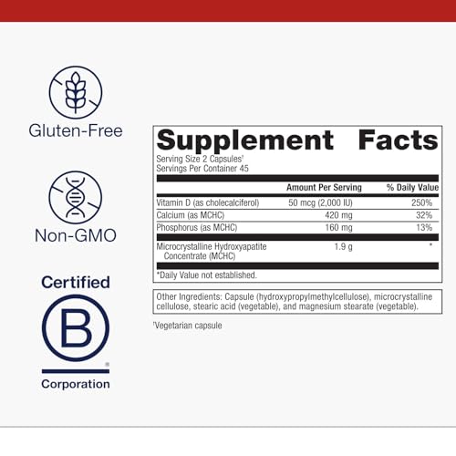 Vitamine D à 2000 UI dans Bone Builder Plus pour l’absorption calcique