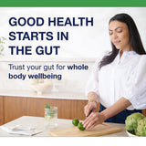 Metagenics CandiBactin-AR, sauge et mélisse visibles autour des gélules.