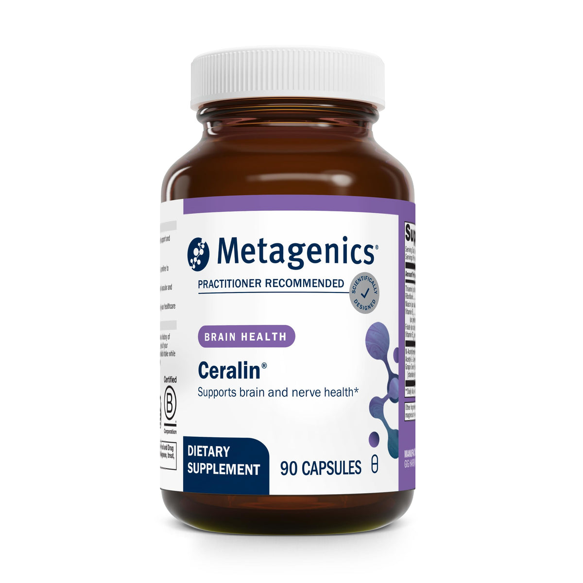 Metagenics Ceralin Forte – boîte 90 capsules, énergie et clarté mentale.