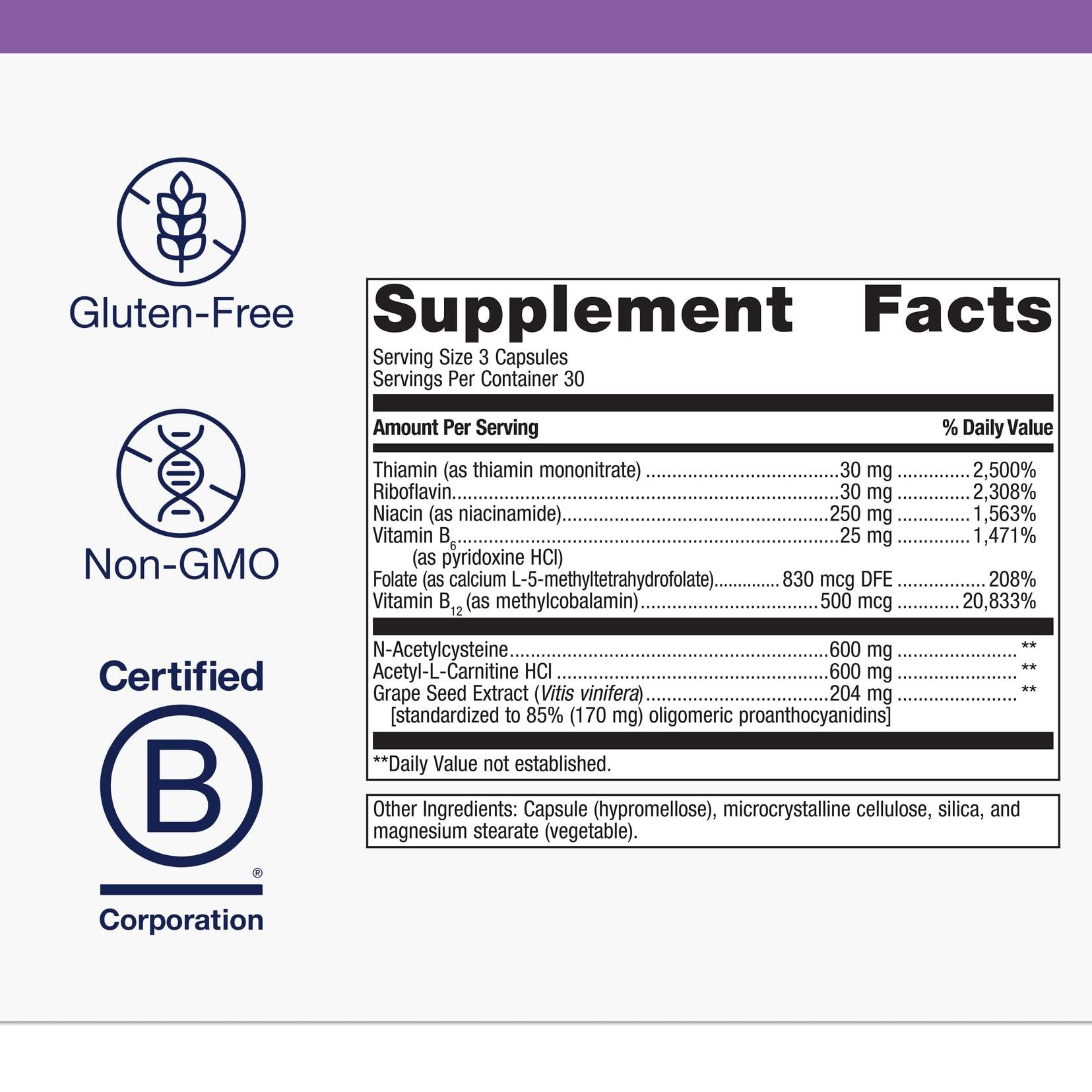 Metagenics Ceralin Forte – capsules en gros plan pour soutenir la vitalité cérébrale.