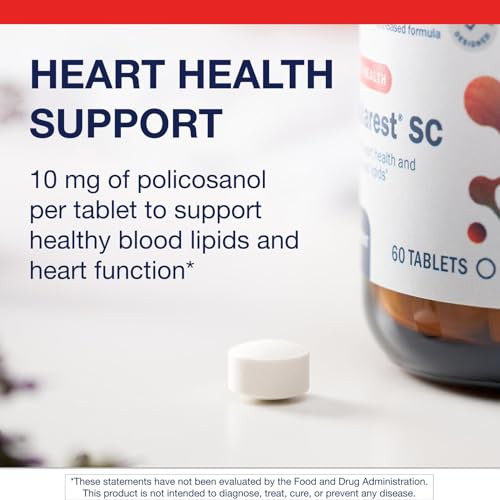Metagenics Cholarest SC, composition-policosanol: formule sans OGM et sans gluten.