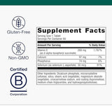 Metagenics E-400 : ingrédients clés calcium et phosphore pour la santé générale.