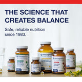 Metagenics GlutaClear – emballage extérieur, produit sans OGM et sans gluten.