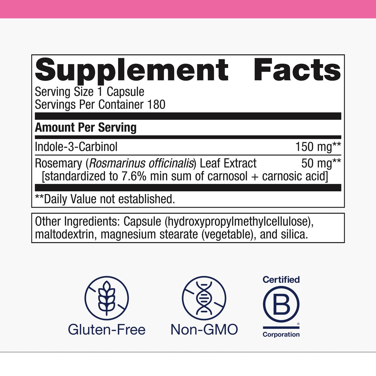 Metagenics Indole-3-Carbinol, gélules: soutien hépatique et protection cellulaire.