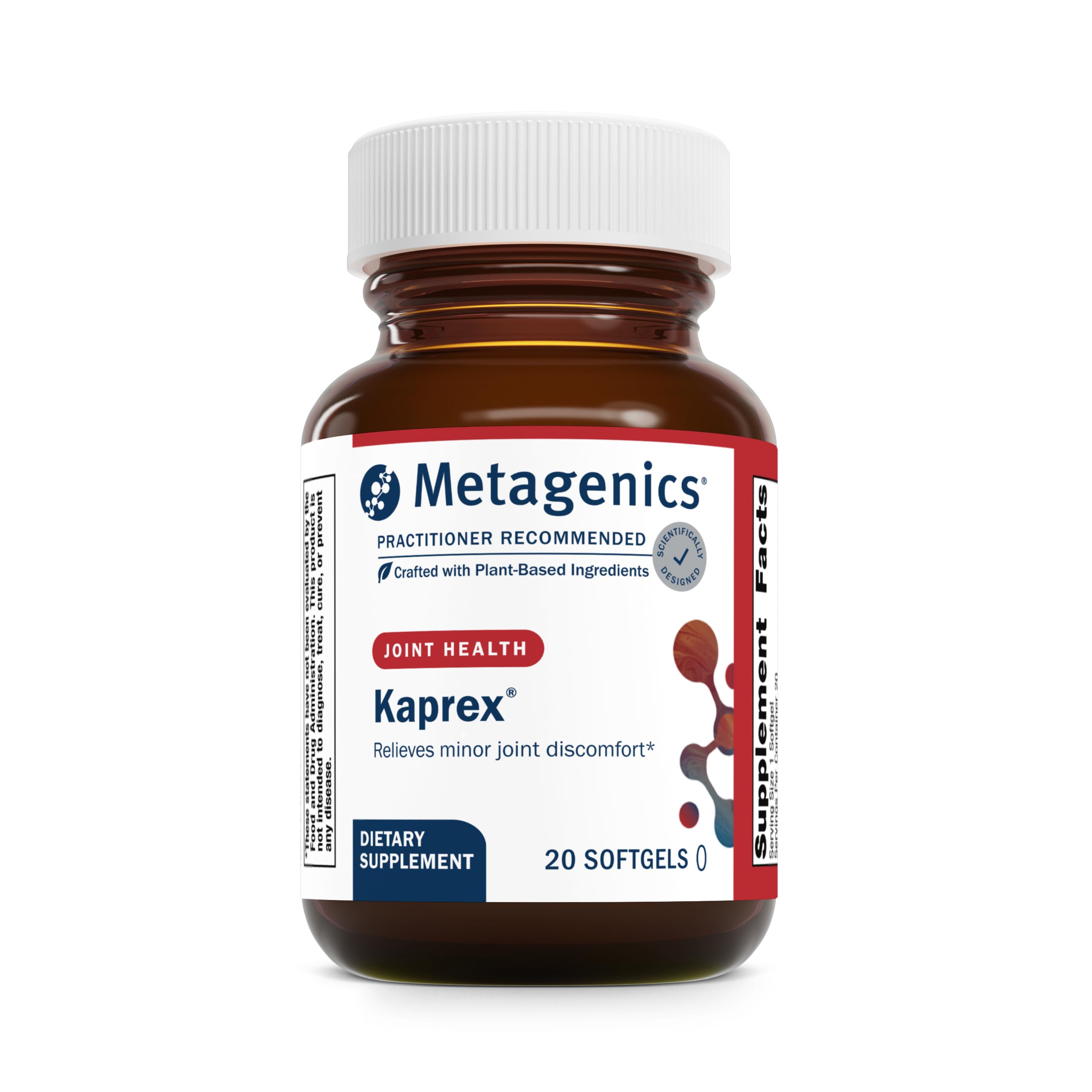 Metagenics Kaprex bouteille: formule végétale pour le soutien du confort articulaire