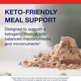Texture onctueuse du Metagenics Ketogenic Shake chocolat après mélange.