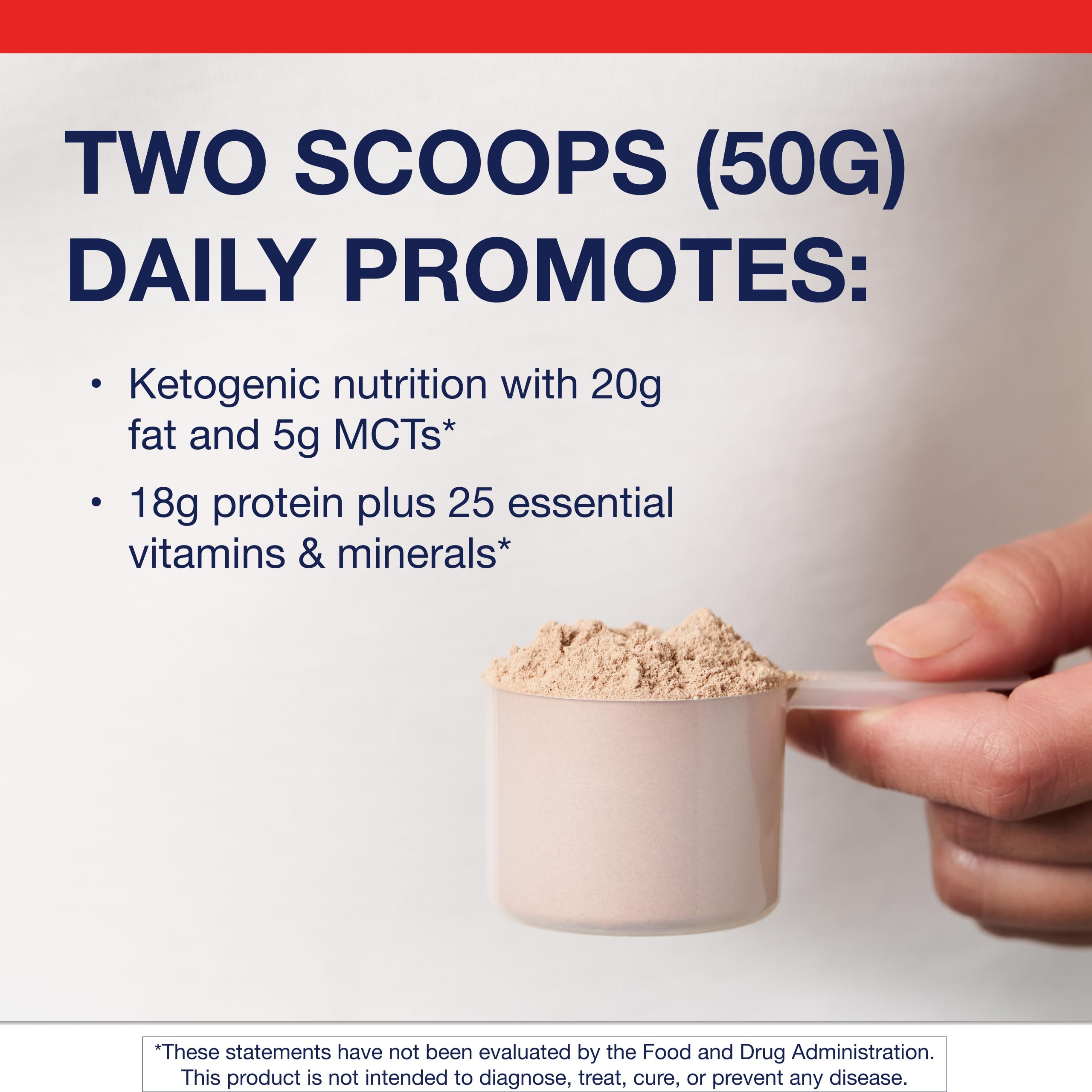 Verre prêt à mélanger Metagenics Ketogenic Shake chocolat pour une préparation rapide.