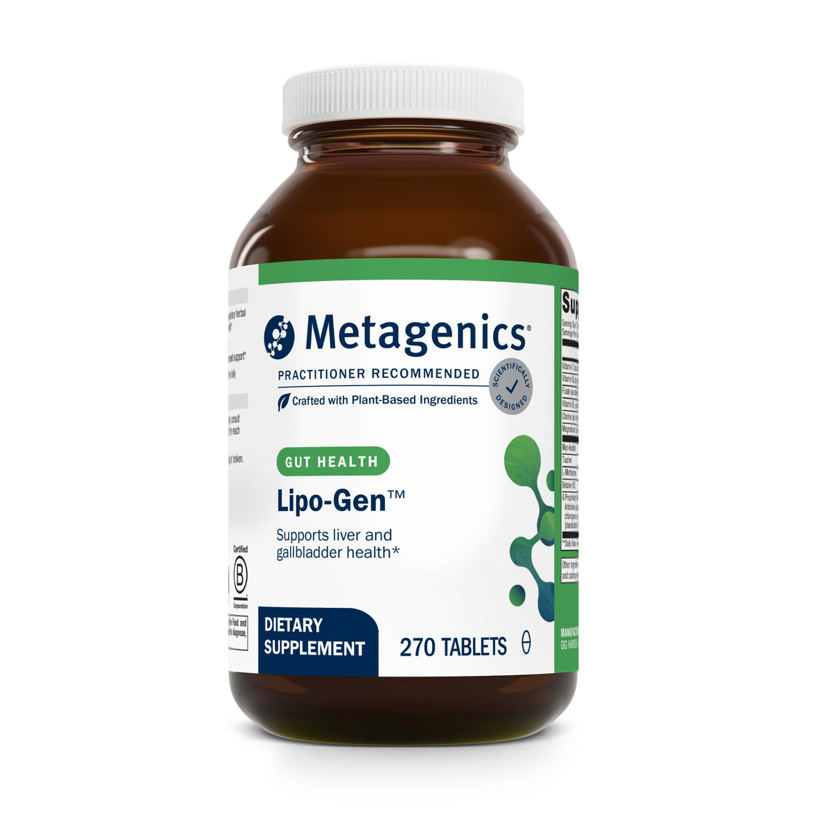 Metagenics Lipo-Gen: bouteille prête pour le soutien potentiel du métabolisme des graisses.