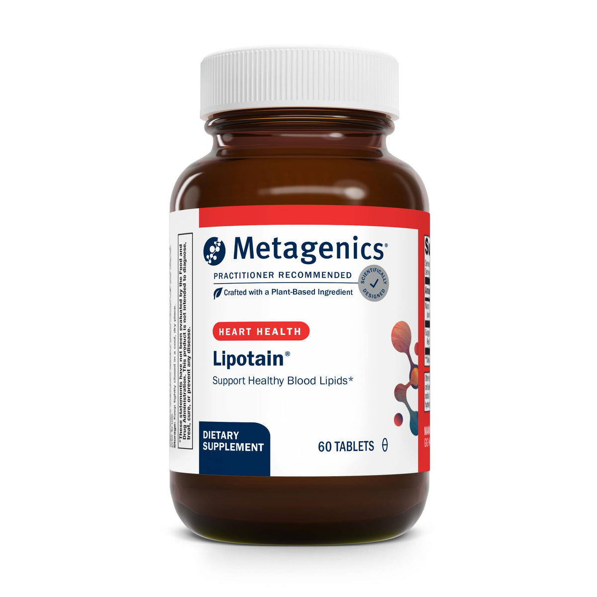 Metagenics Lipotain dans une bouteille, soutien potentiel des lipides sans flush