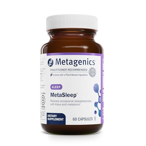Metagenics MetaSleep: boîte etui, présentation pratique pour soutenir une routine nocturne détendue.