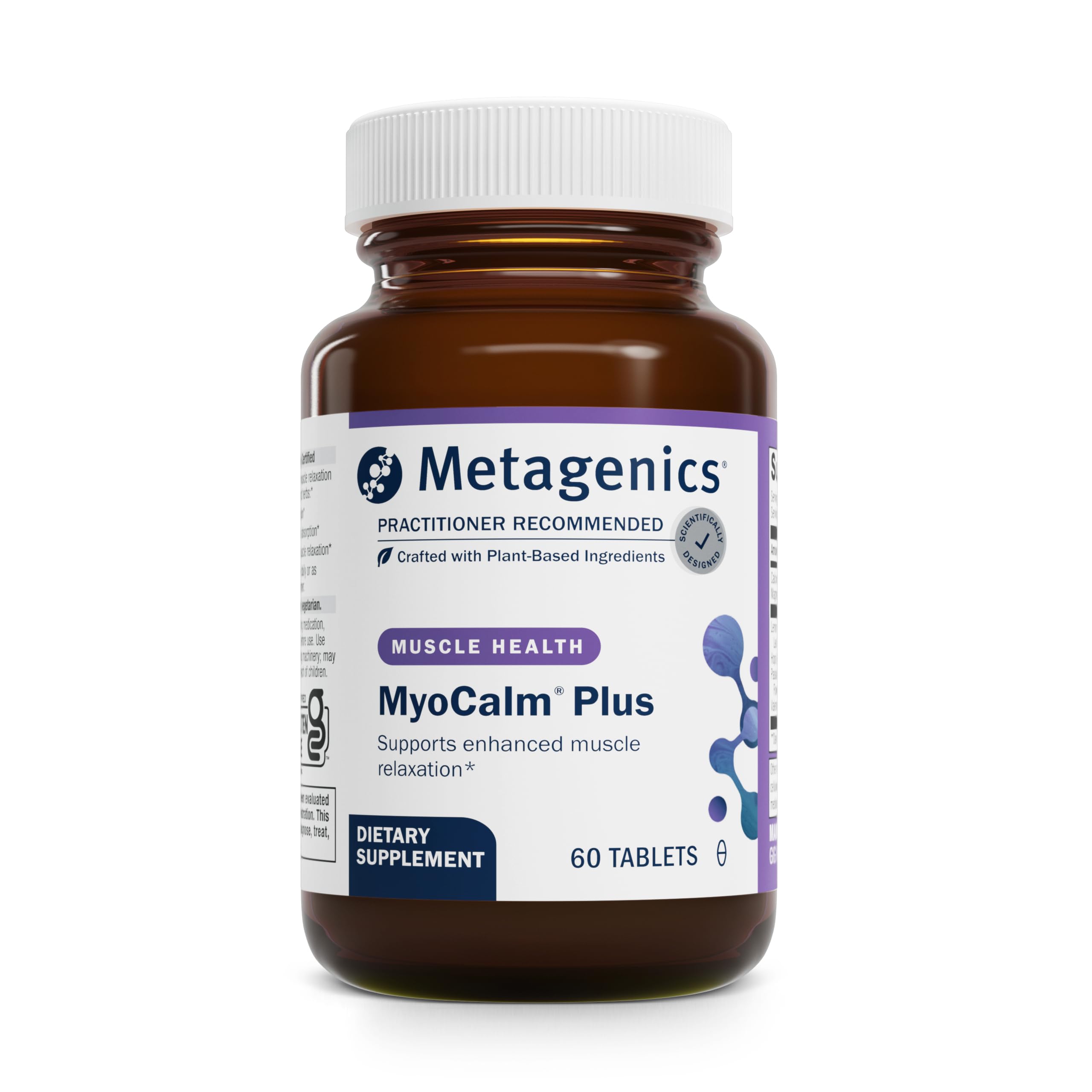 Metagenics MyoCalm Plus, bouteille-relaxation: favorise une détente naturelle après une journée chargée.