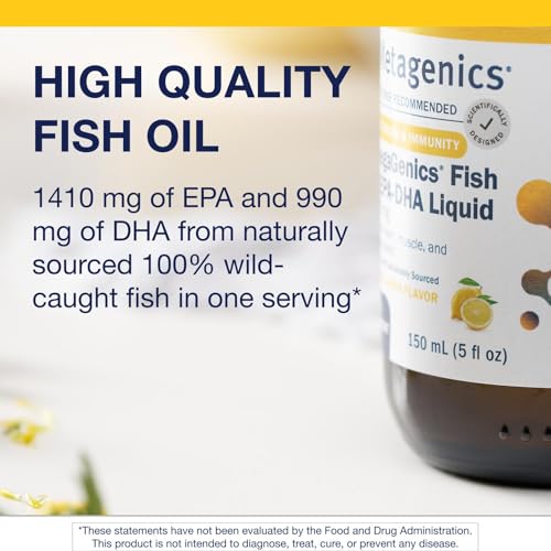 Étiquette et qualité Metagenics OmegaGenics EPA-DHA 2400 mg