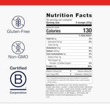 Étiquette Métagenics Perfect Protein sans OGM, sans gluten, sans lactose.