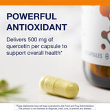 Metagenics Quercetin 500 mg - emballage: information claire et traçabilité qualité.