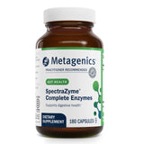 Metagenics SpectraZyme: bouteille d'enzymes digestives soutenant la digestion des protéines.