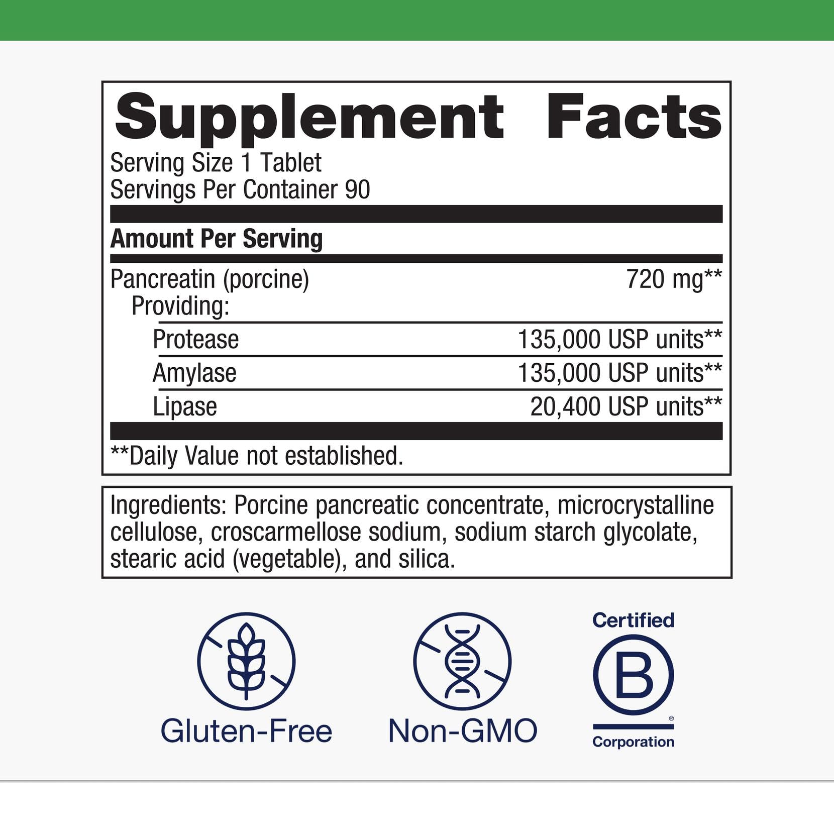 SpectraZyme sans gluten, adapté à une alimentation variée et équilibrée.