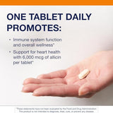 Metagenics SuperGarlic 6000 tablettes usage quotidien simple et pratique.