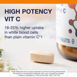 Dose quotidienne Metagenics Ultra Potent-C 1000, apport de vitamine C possible.