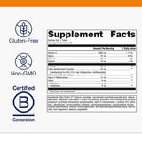 Tablettes Metagenics Ultra Potent-C 1000 posées sur table, formulation tamponnée pour confort gastrique.