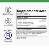 Metagenics UltraFlora Acute Care – étiquette claire indiquant les souches étudiées