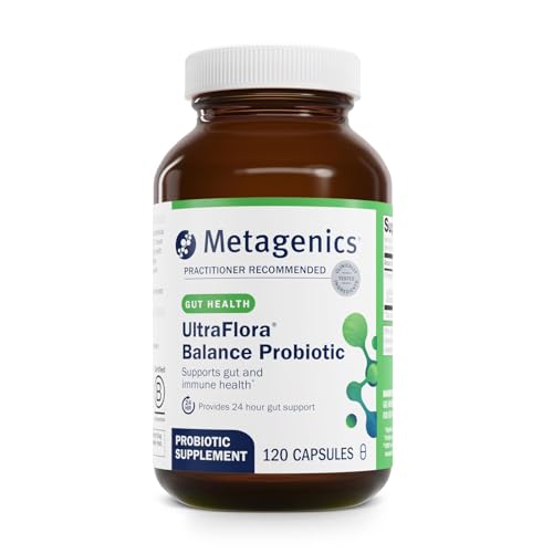 Metagenics UltraFlora Balance – capsules visibles et packaging clair pour faciliter l’usage quotidien