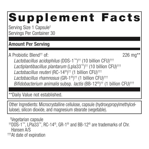 Metagenics UltraFlora Complete Femmes Probiotique, dosage-quotidien, facilité d’intégration.