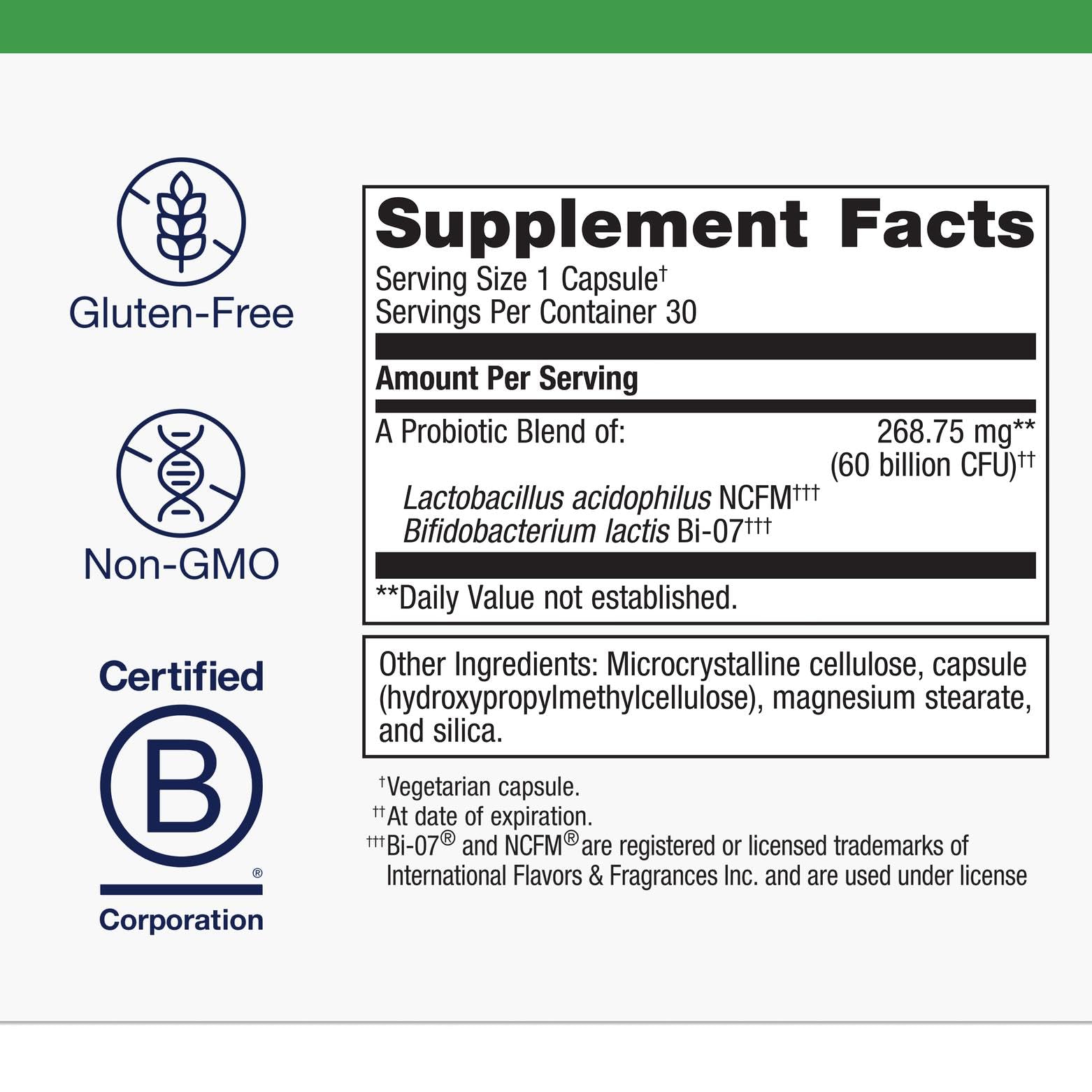 Metagenics UltraFlora IB Probiotic – capsules faciles à avaler pour une digestion équilibrée