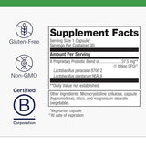 Metagenics UltraFlora Immunité: illustration des souches paracasei 8700:2 et HEAL9 sur la boîte.