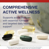 Metagenics Wellness Essentials étiquette claire avec les nutriments clés
