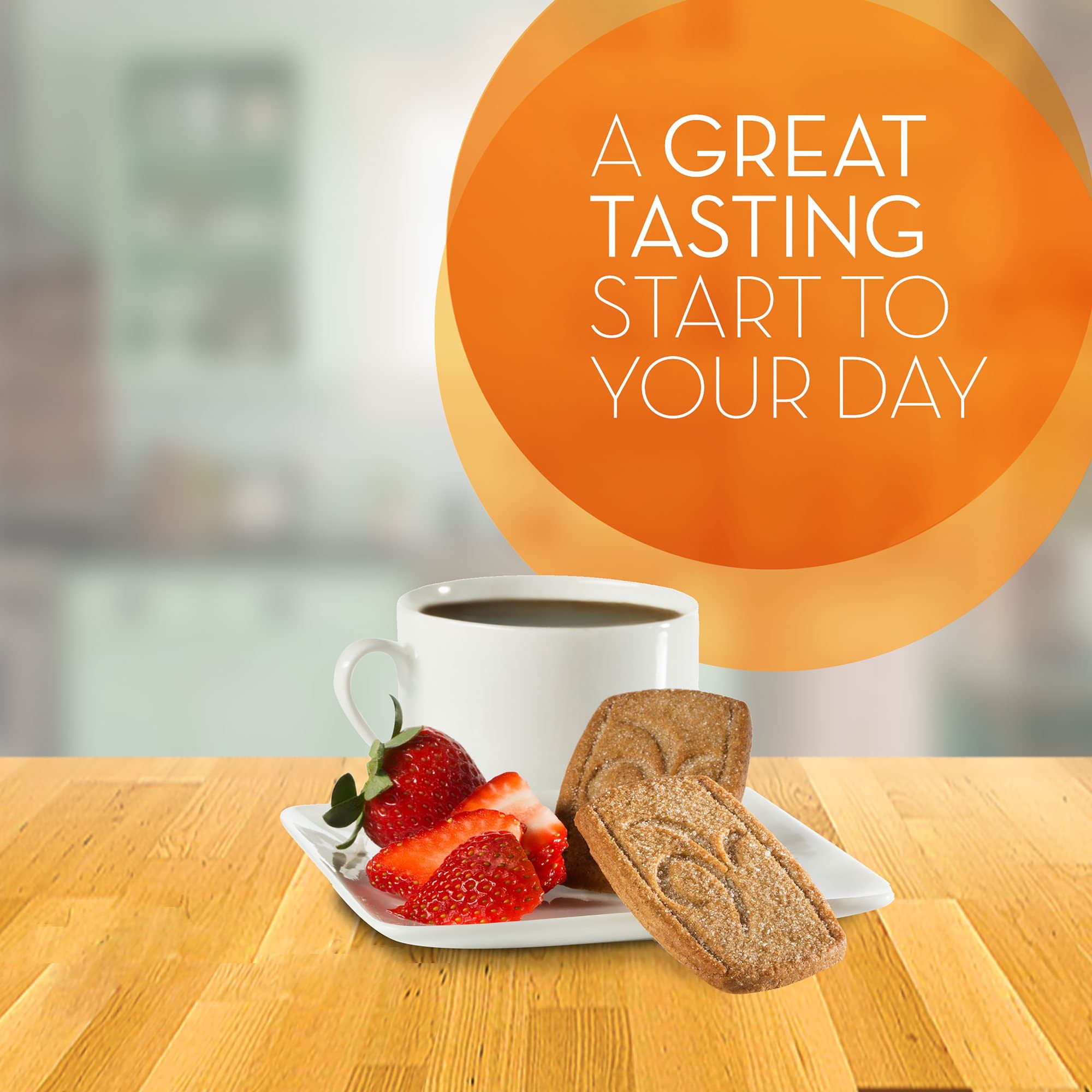 Metamucil galettes fibres pomme croquante, snack pratique au bureau.