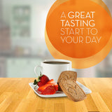 Metamucil galettes fibres pomme croquante, snack pratique au bureau.