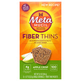 Metamucil Meta wafers pomme croquante, ensemble de 3, collation pratique et savoureuse.