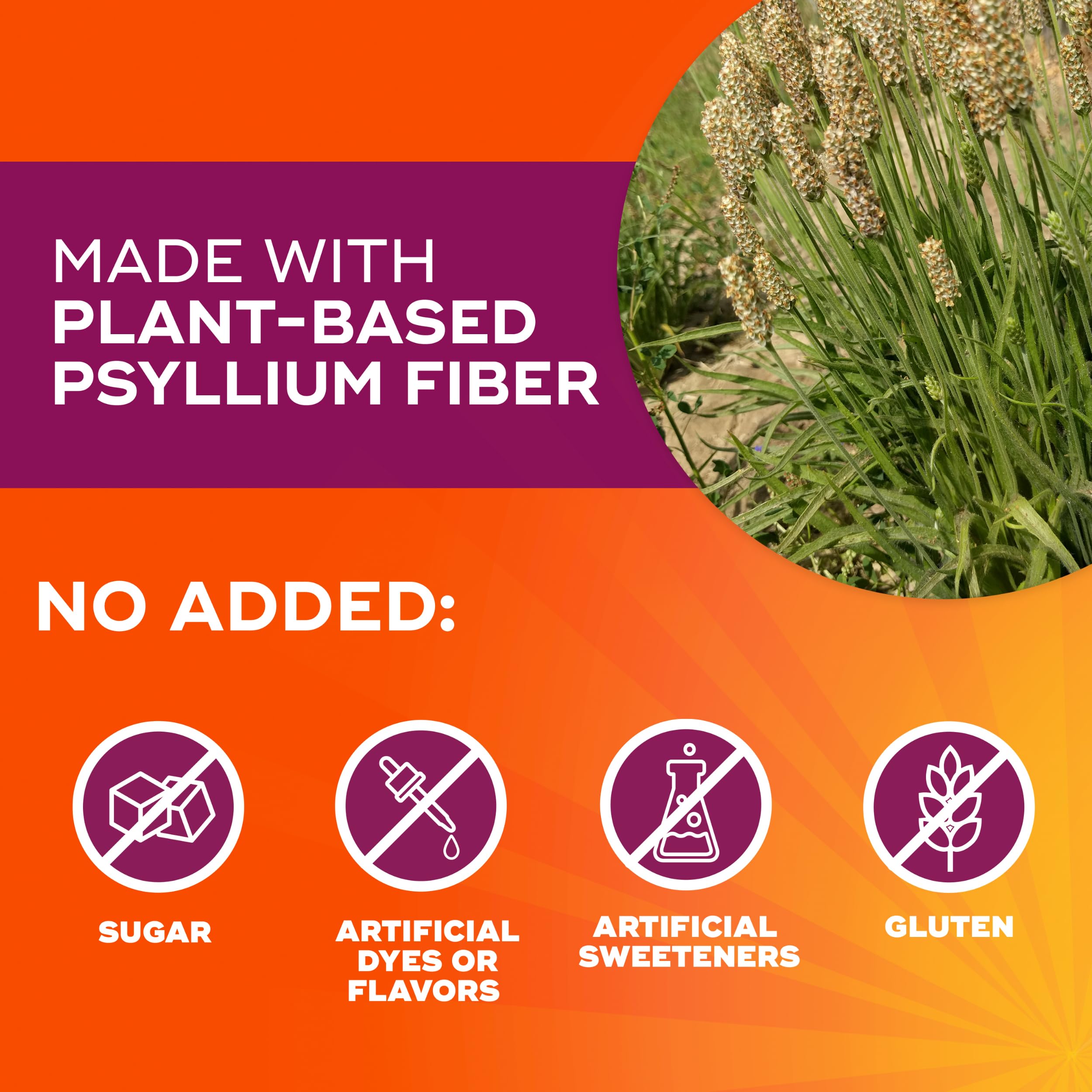 Metamucil Gélules Psyllium, soutien potentiel pour la santé cardio-digestive au quotidien.