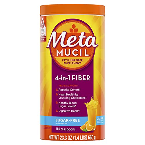 Metamucil psyllium orange 4-en-1: bénéfices possibles pour le confort digestif.