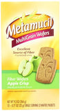 Metamucil wafers pomme croquante, assiette dégustation prête à manger.