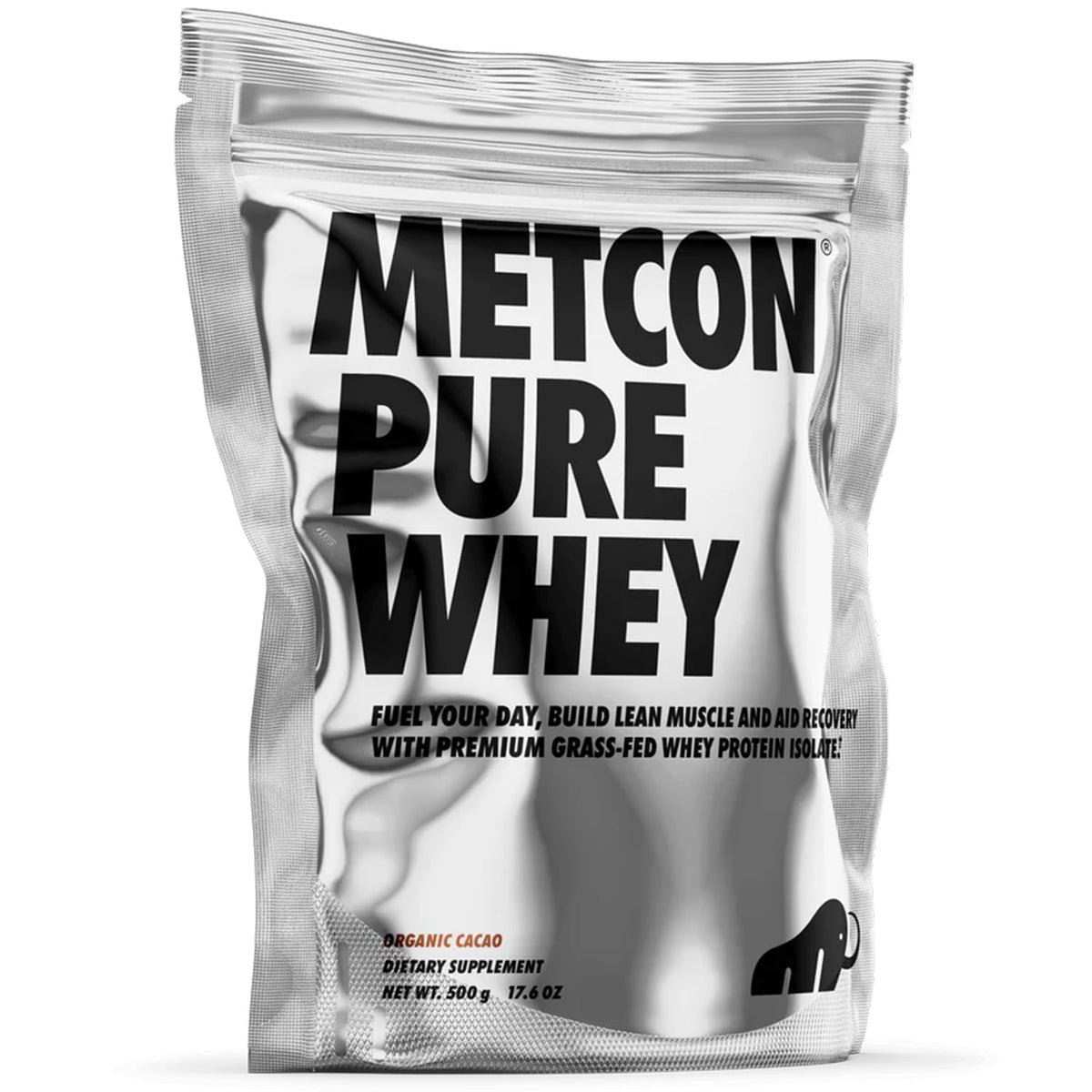 MetCon isolat protéine lactosérum — bouteille élégante pour nutrition sportive pure et sans agents de remplissage.