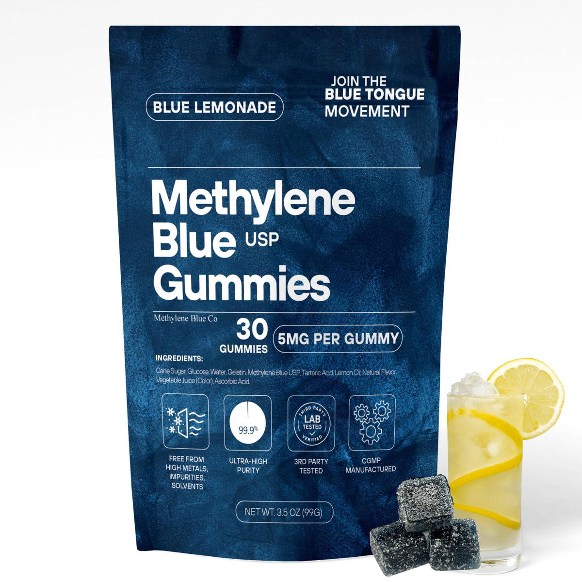 Methylene Blue Co – Bouteille 5 mg, pratique pour usage quotidien.
