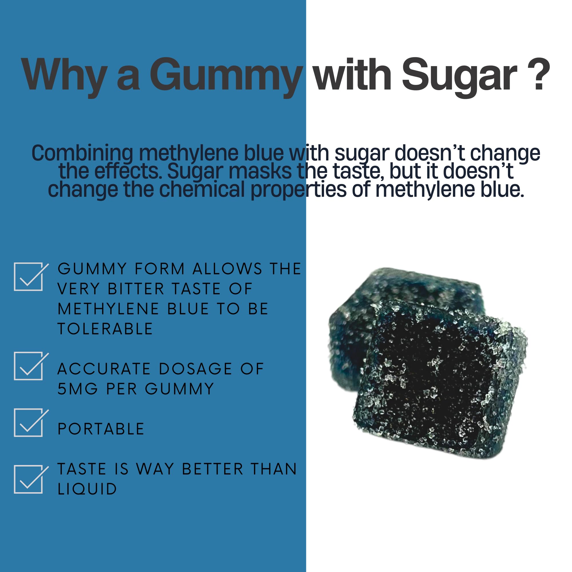 Methylene Blue Co – Doseur-goutte pour mesures précises.