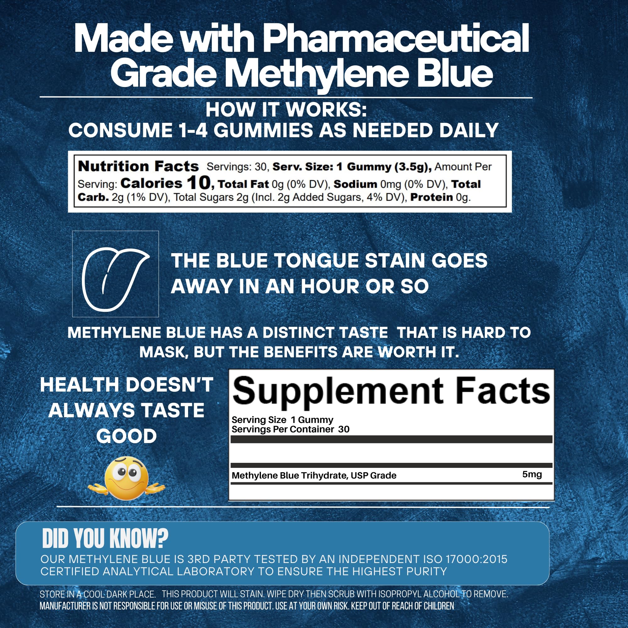 Methylene Blue Co – Packaging boîtes, stockage et transport sécurisés.