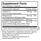 MethylPro Ashwagandha Complex sur étiquette bouteille, soutien naturel au stress.
