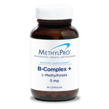 MethylPro B Complex capsules et emballage pratique pour une prise quotidienne