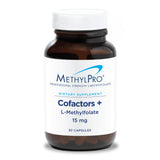 MethylPro Cofactors L-Methylfolate, bouteille de capsules prête à l'emploi pour votre routine matinale.